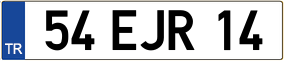 Trailer License Plate